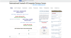 Desktop Screenshot of ijcsi.org