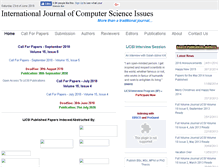 Tablet Screenshot of ijcsi.org